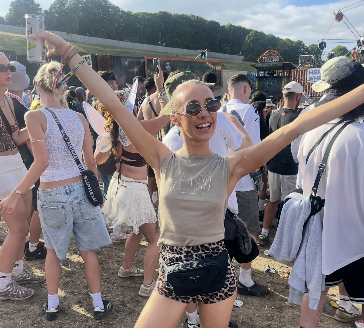 Emily dancing at a festival